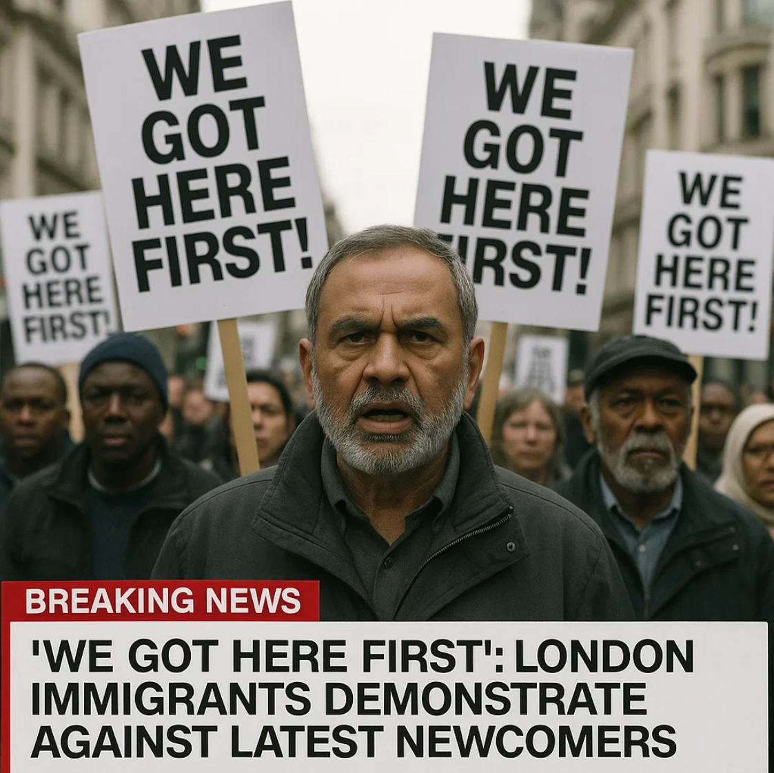 “We Got Here First”: London Immigrants Demonstrate Against Latest Newcomers