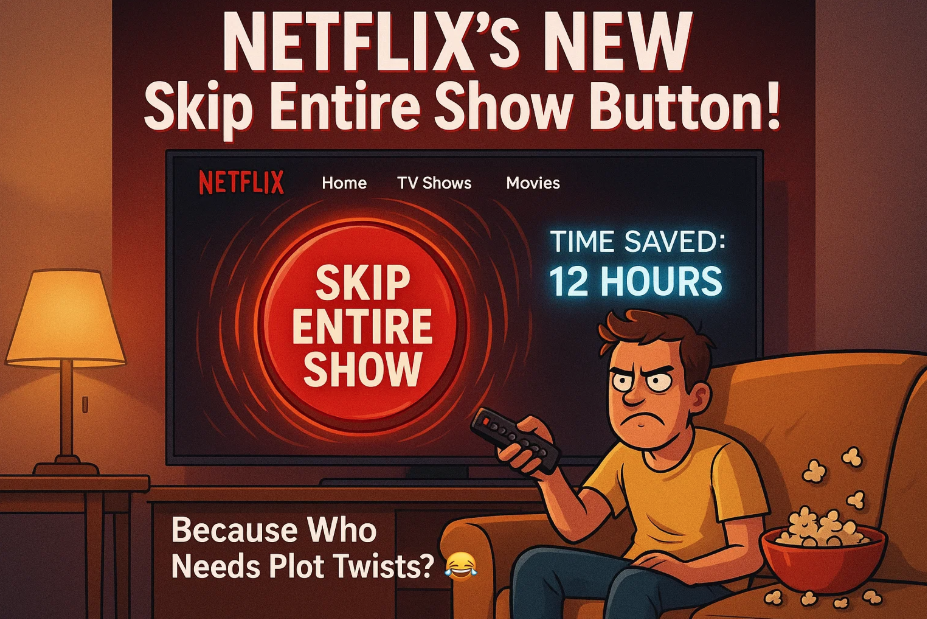 Netflix Announces ‘Skip Entire Show’ Button to Save Viewers Time