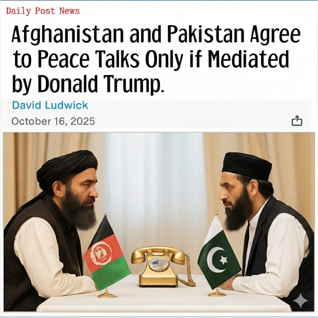 Afghanistan and Pakistan Agree to Peace Talks Only if Mediated by Donald Trump