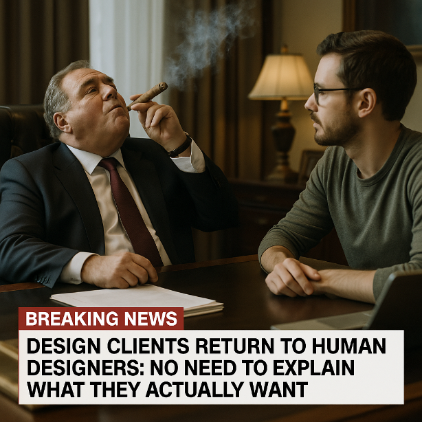 Design Clients Return to Human Designers: No Need to Explain What They Actually Want