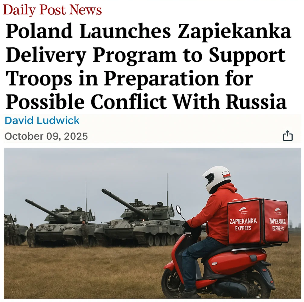 Poland Launches Zapiekanka Delivery to Support Troops in Preparation for Possible Conflict With Russia