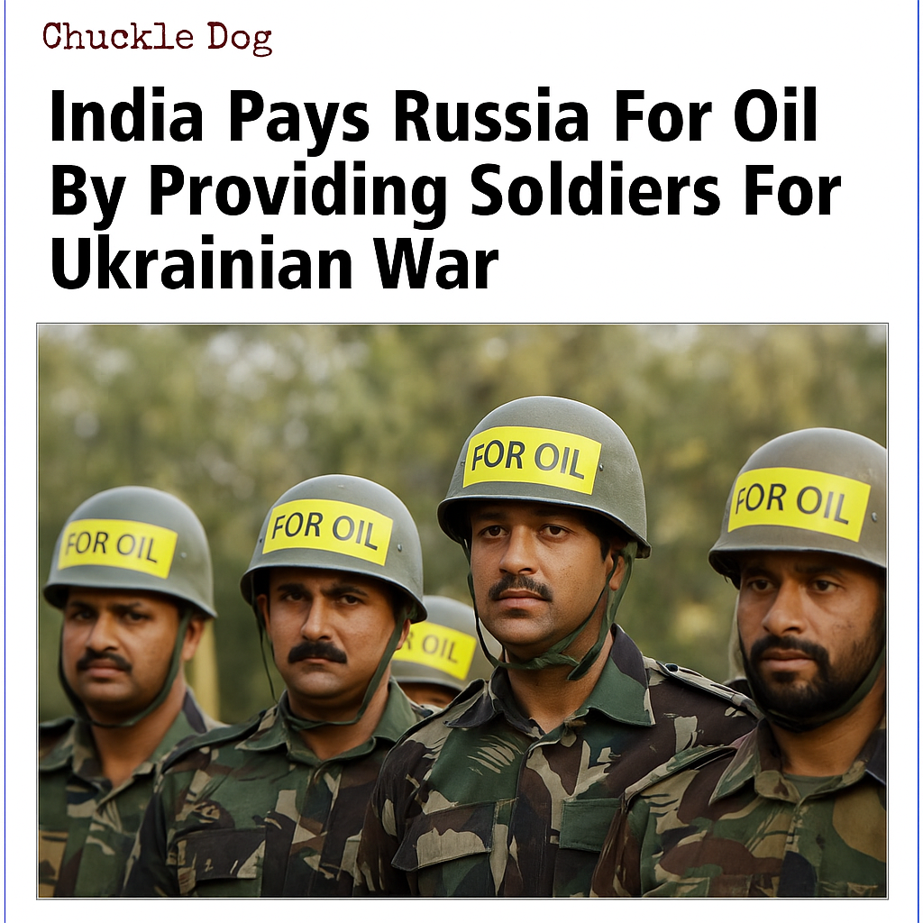 India Pays Russia For Oil By Providing Soldiers For Ukrainian War