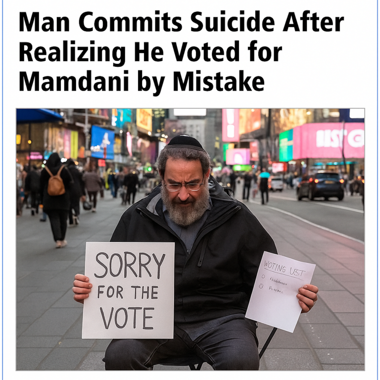 Man Commits Suicide After Realizing He Voted for Mamdani by Mistake