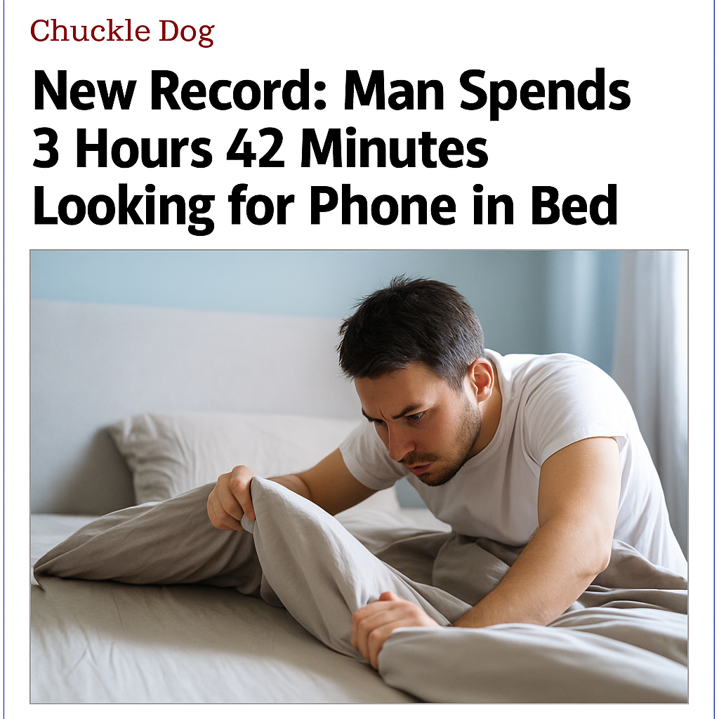 New Record: Man Spends 3 Hours 42 Minutes Looking for Phone in Bed
