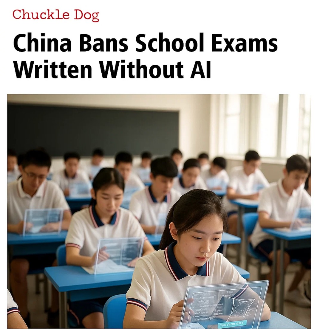 China Bans School Exams Written Without AI