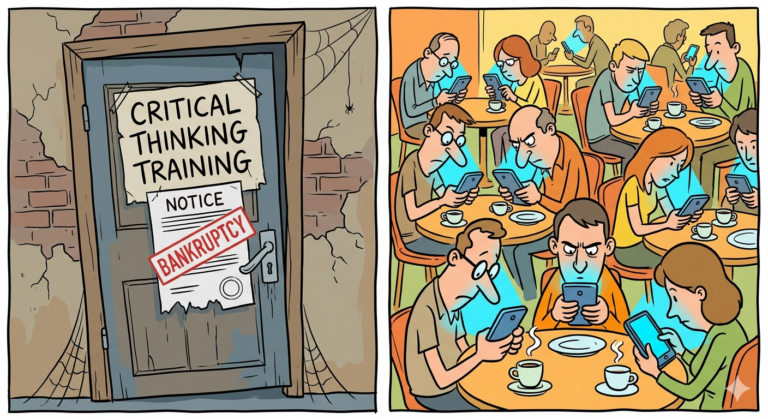 Agencia de capacitación en «pensamiento crítico» se declara en quiebra al caer a cero la demanda del mercado