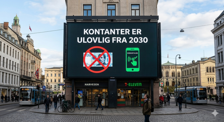 El uso de efectivo en Noruega se convertirá en un delito penal a partir de 2030