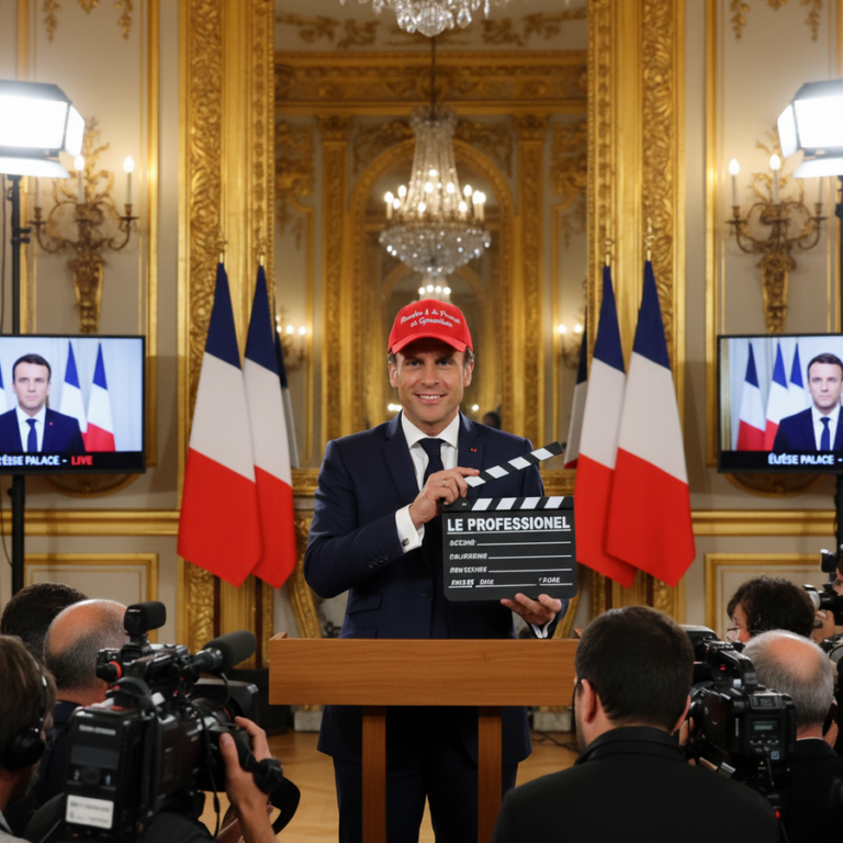 Macron anuncia la campaña «Hacer que Francia vuelva a ser grande» comenzando con un remake cinematográfico de «El profesional»