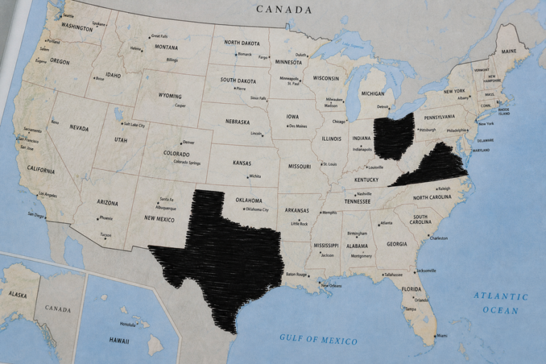 Ohio, Texas, And Virginia State Borders Designated As Undisclosed Information Under New Federal Directive